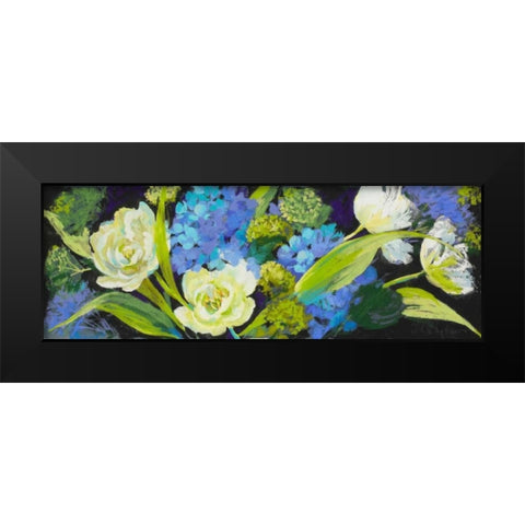 Spring Black Modern Wood Framed Art Print by Whatmore, Nel