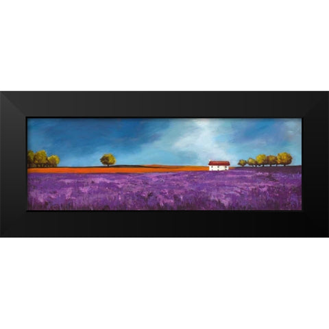 Field of lavender Black Modern Wood Framed Art Print by Bloom, Philip
