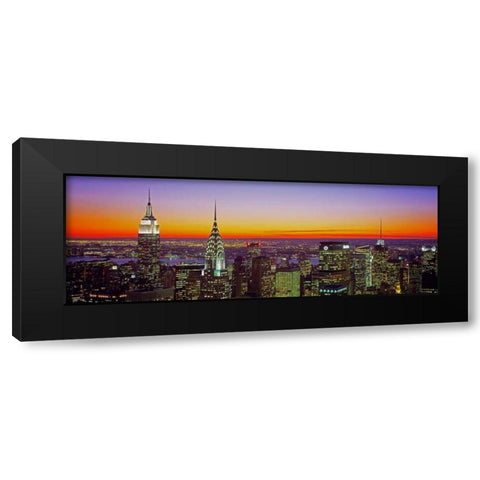Midtown Manhattan at Sunset NYC Black Modern Wood Framed Art Print by Berenholtz, Richard