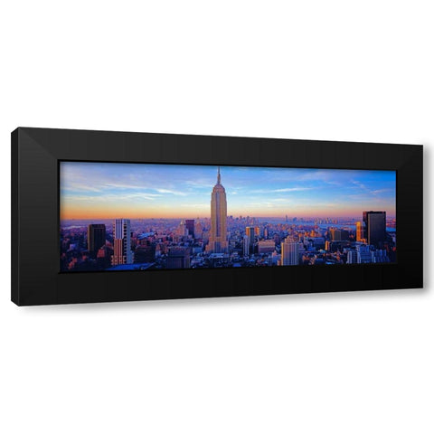 Midtown Manhattan Black Modern Wood Framed Art Print by Berenholtz, Richard