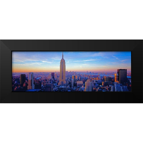 Midtown Manhattan Black Modern Wood Framed Art Print by Berenholtz, Richard