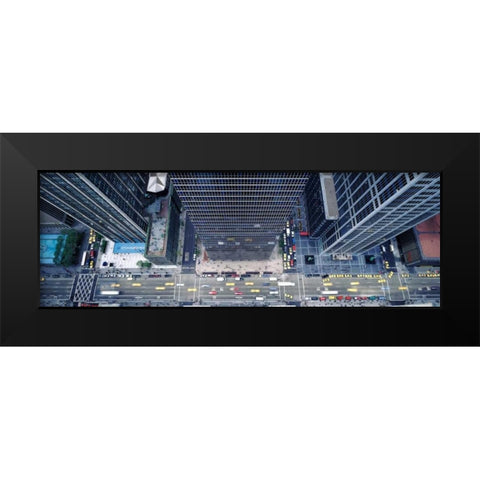 Midtown Manhattan Black Modern Wood Framed Art Print by Berenholtz, Richard