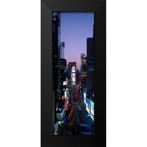 Times Square at night Black Modern Wood Framed Art Print by Berenholtz, Richard