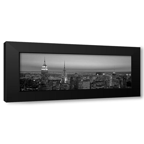 Midtown Manhattan at Sunset NYC Black Modern Wood Framed Art Print with Double Matting by Berenholtz, Richard