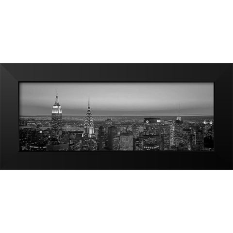 Midtown Manhattan at Sunset NYC Black Modern Wood Framed Art Print by Berenholtz, Richard