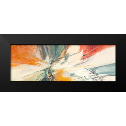 Twist and Shout Black Modern Wood Framed Art Print by Jim, Stone