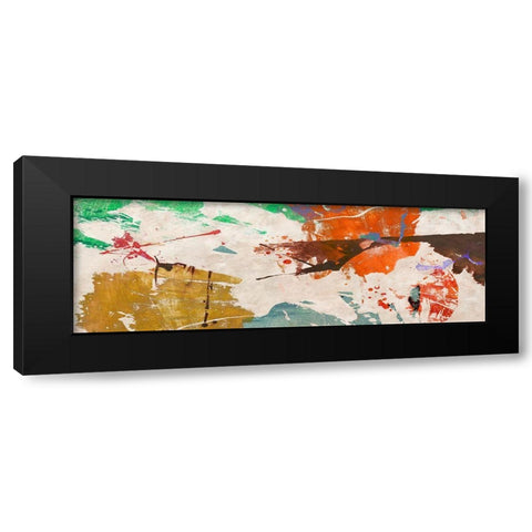 Horizon Black Modern Wood Framed Art Print with Double Matting by Stone, Jim