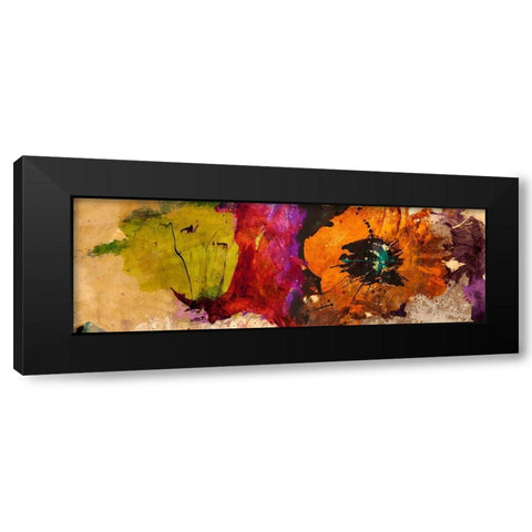 Floating Flowers I Black Modern Wood Framed Art Print with Double Matting by Stone, Jim