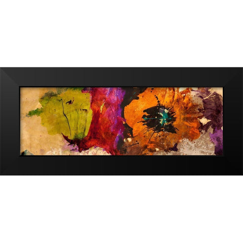 Floating Flowers I Black Modern Wood Framed Art Print by Stone, Jim