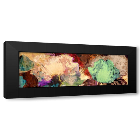 Floating Flowers II Black Modern Wood Framed Art Print by Stone, Jim