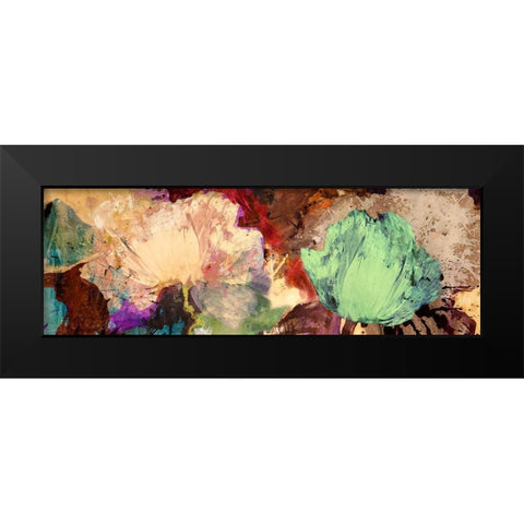 Floating Flowers II Black Modern Wood Framed Art Print by Stone, Jim