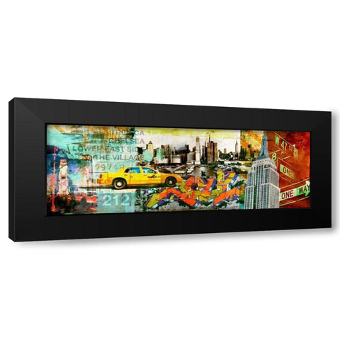 212 NYC Black Modern Wood Framed Art Print with Double Matting by Farrell, Terry