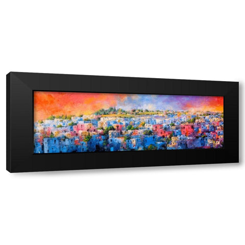 Jodhpur la citta blu Black Modern Wood Framed Art Print by Marzari, Tebo