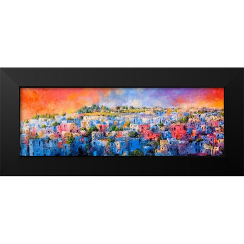 Jodhpur la citta blu Black Modern Wood Framed Art Print by Marzari, Tebo