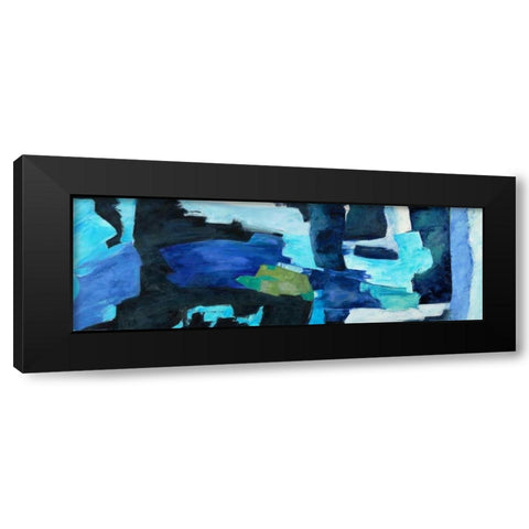 Oceanic Wave in motion Black Modern Wood Framed Art Print by Taylor, Heather