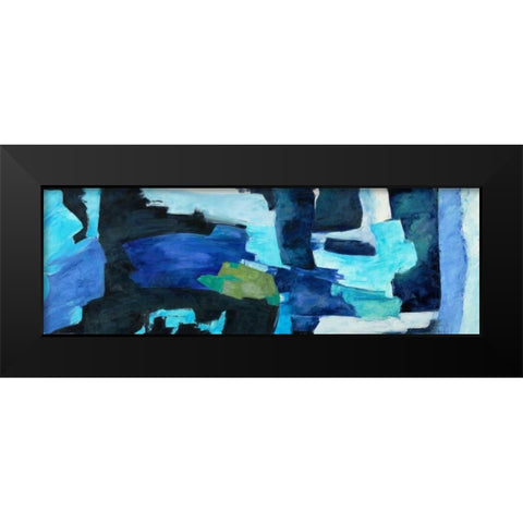 Oceanic Wave in motion Black Modern Wood Framed Art Print by Taylor, Heather