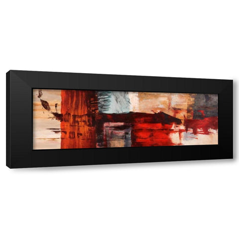 Breathe Black Modern Wood Framed Art Print by Taylor, Heather