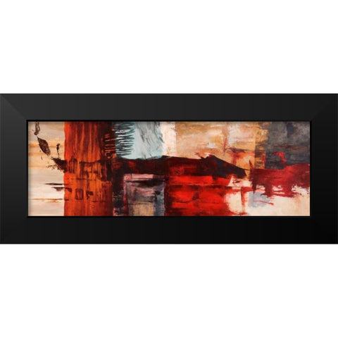 Breathe Black Modern Wood Framed Art Print by Taylor, Heather