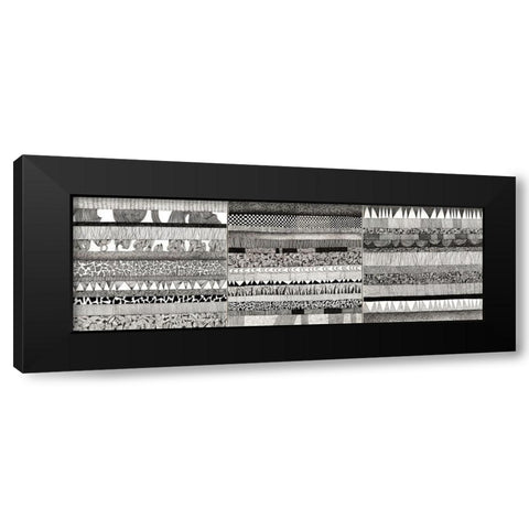 Partitura III Black Modern Wood Framed Art Print by Teruzzi, Vittorio