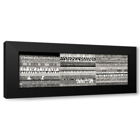 Partitura IV Black Modern Wood Framed Art Print by Teruzzi, Vittorio