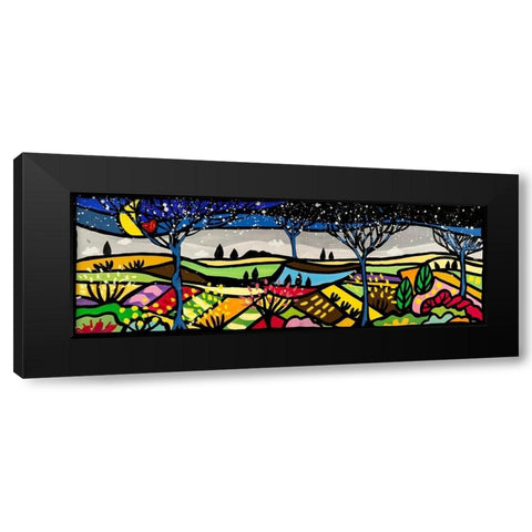 Dolci colline mie Black Modern Wood Framed Art Print with Double Matting by Wallas