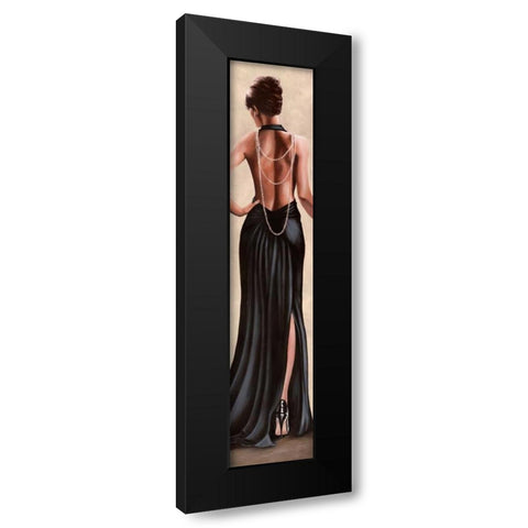 Soiree Black Modern Wood Framed Art Print by Duval, Sonya