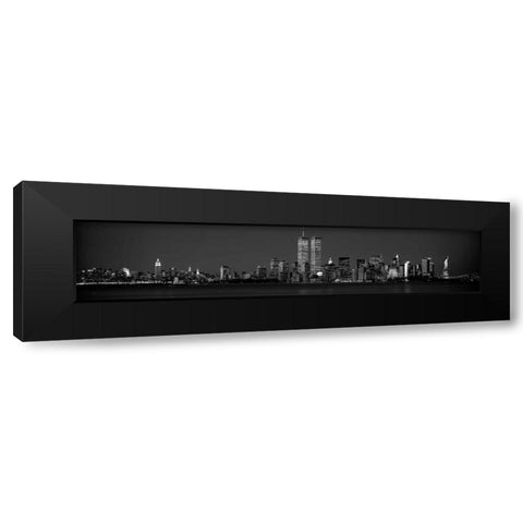 Manhattan Skyline 2001 Black Modern Wood Framed Art Print by Berenholtz, Richard