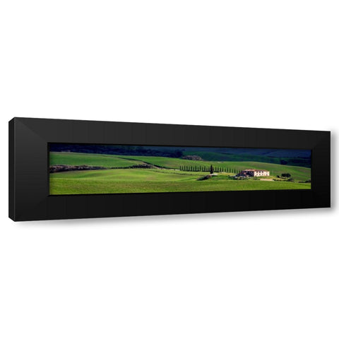 A villa in Tuscany Black Modern Wood Framed Art Print with Double Matting by Ratsenskiy, Vadim