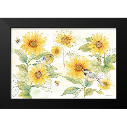 Be My Sunshine I Black Modern Wood Framed Art Print by Coulter, Cynthia