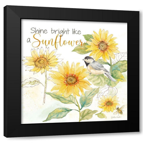 Be My Sunshine V Black Modern Wood Framed Art Print by Coulter, Cynthia