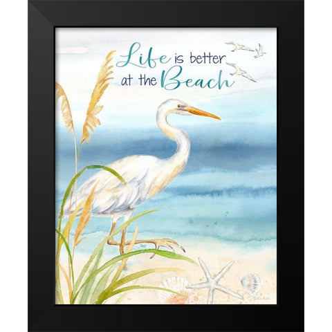 By the Seashore VI Black Modern Wood Framed Art Print by Coulter, Cynthia