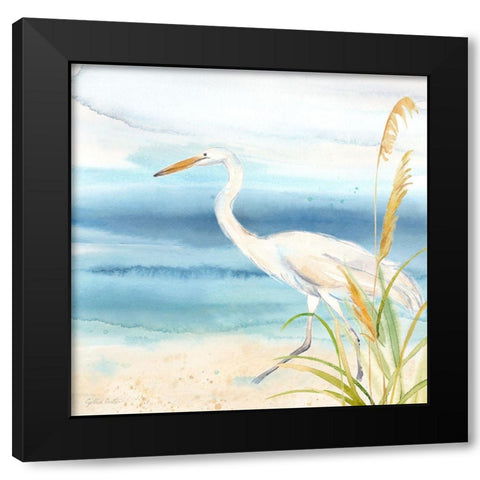 By the Seashore XVI Black Modern Wood Framed Art Print with Double Matting by Coulter, Cynthia