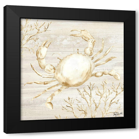 Calm Shores II Black Modern Wood Framed Art Print with Double Matting by Tre Sorelle Studios