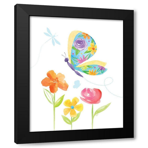 Dreams Take Flight on White VIII Black Modern Wood Framed Art Print with Double Matting by Reed, Tara