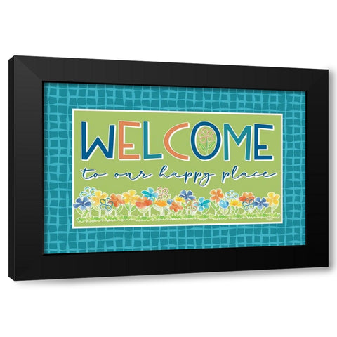 Happy at Home I Black Modern Wood Framed Art Print with Double Matting by Reed, Tara