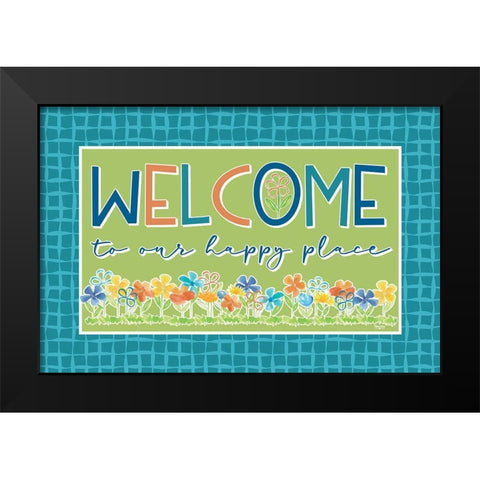Happy at Home I Black Modern Wood Framed Art Print by Reed, Tara
