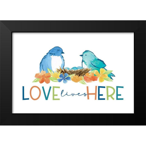 Happy at Home IV Black Modern Wood Framed Art Print by Reed, Tara