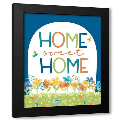 Happy at Home XVIII Black Modern Wood Framed Art Print with Double Matting by Reed, Tara
