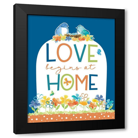 Happy at Home XXI Black Modern Wood Framed Art Print by Reed, Tara