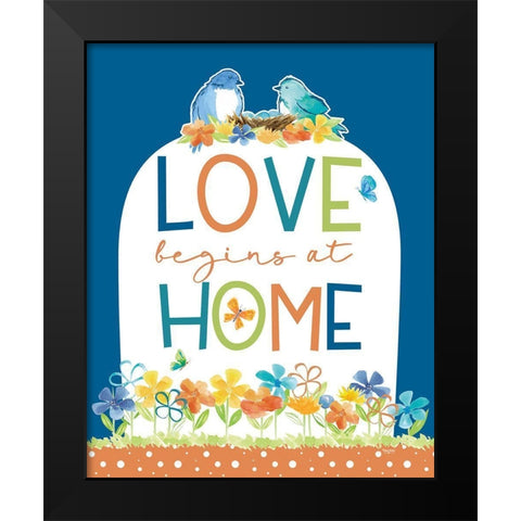 Happy at Home XXI Black Modern Wood Framed Art Print by Reed, Tara