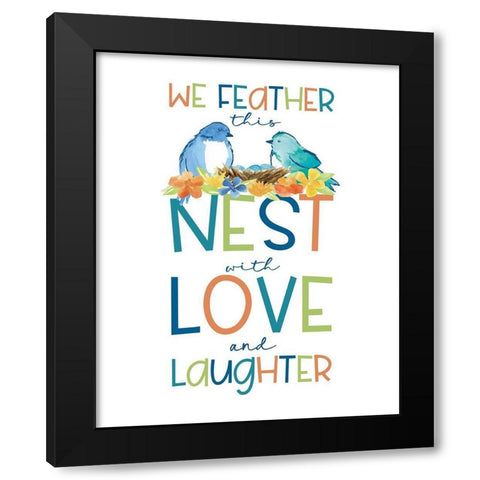 Happy at Home XXV Black Modern Wood Framed Art Print by Reed, Tara