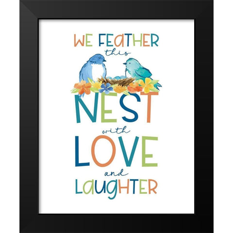 Happy at Home XXV Black Modern Wood Framed Art Print by Reed, Tara