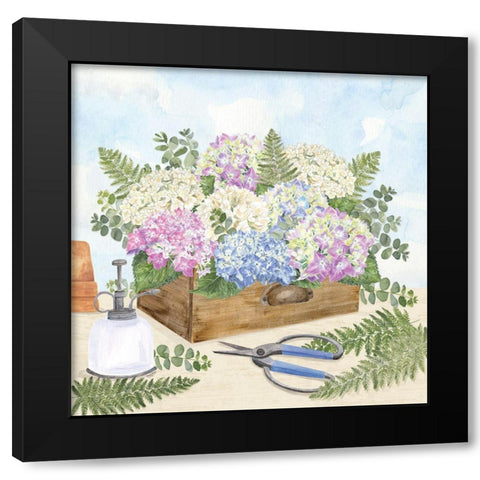 In My Garden V Black Modern Wood Framed Art Print by Reed, Tara