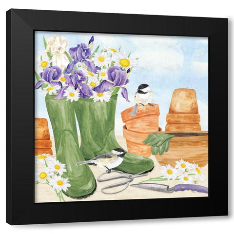 In My Garden VII Black Modern Wood Framed Art Print with Double Matting by Reed, Tara
