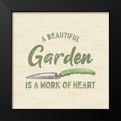 In My Garden XII Black Modern Wood Framed Art Print by Reed, Tara