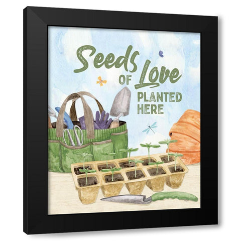 In My Garden XV Black Modern Wood Framed Art Print with Double Matting by Reed, Tara