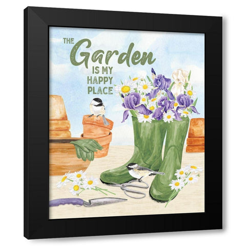 In My Garden XVI Black Modern Wood Framed Art Print with Double Matting by Reed, Tara