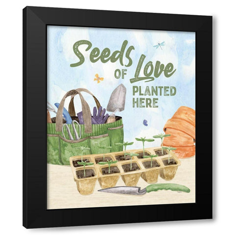 In My Garden XXIII Black Modern Wood Framed Art Print with Double Matting by Reed, Tara