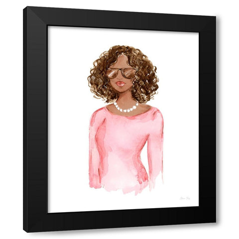 My Kind of Beautiful XV Black Modern Wood Framed Art Print with Double Matting by Fay, Elena