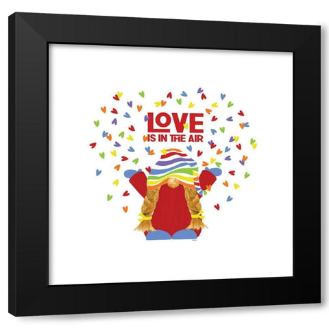 Pride Gnomes II single Black Modern Wood Framed Art Print by Reed, Tara